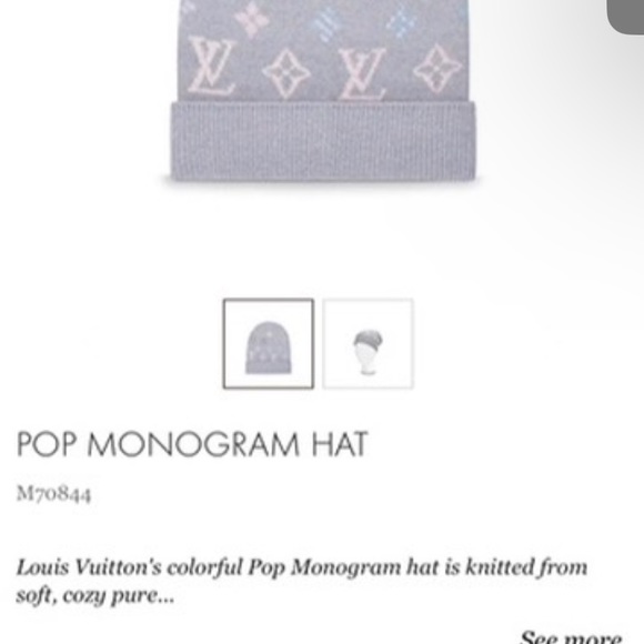 Louis Vuitton pop monogram hat beanie - Picture 2 of 6